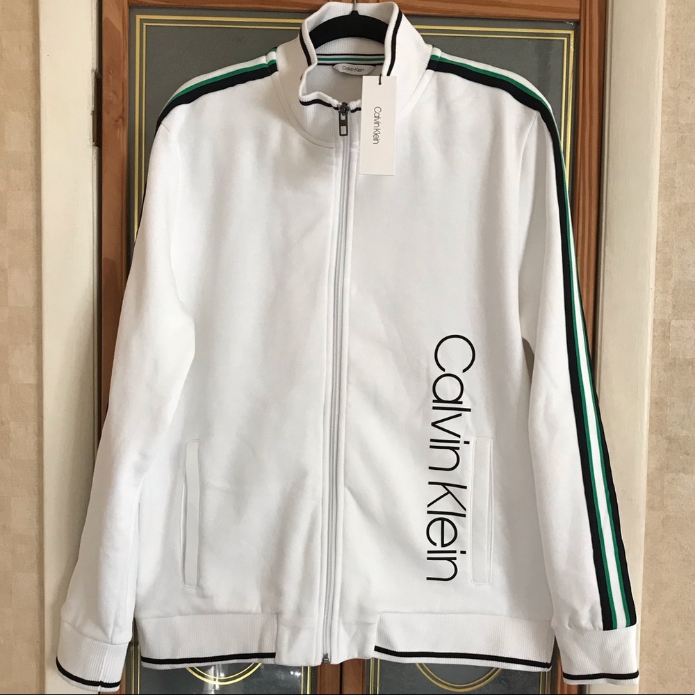 Calvin Klein, Full Zip Heavy Weight Sweat Shirt, L